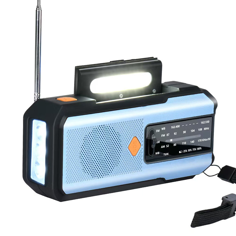 📻50% OFF NOW! Solar Hand-Crank Emergency Weather Radio – FM AM NOAA Survival Radio with LED Flashlight & Phone Charger, Portable Emergency Radio for Camping Storm Outdoor Survival