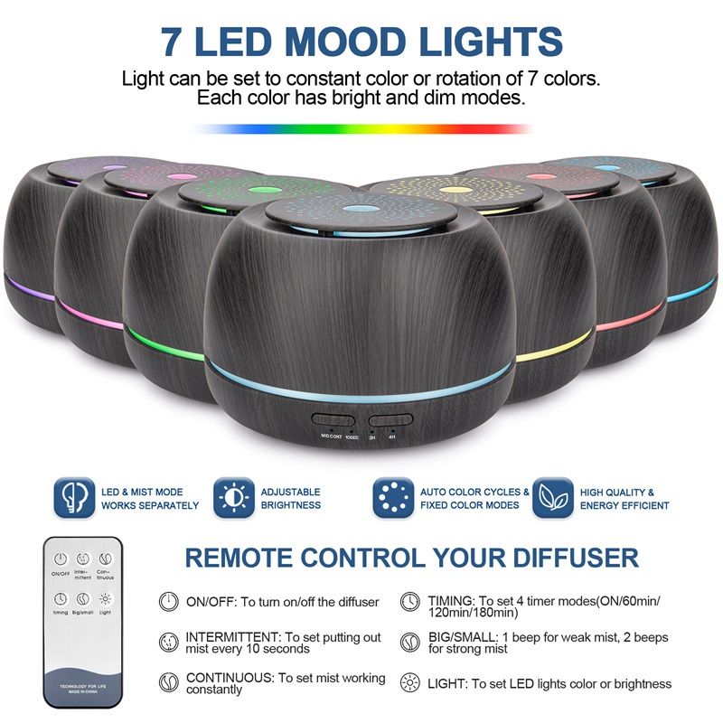 Essential Oil Diffuser Humidifier with Remote Control