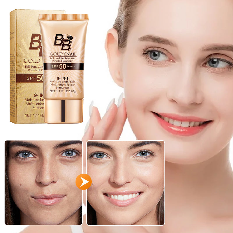 SPF50+ Snail Mucin BB Cream - All-in-One Foundation with Sun Protection