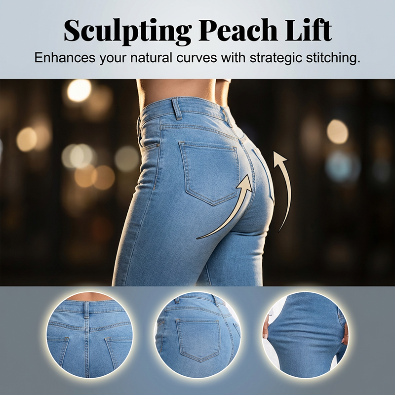 ⏰ Now only 50% Off!🔥Women's High-Waist Stretch Flare Jeans