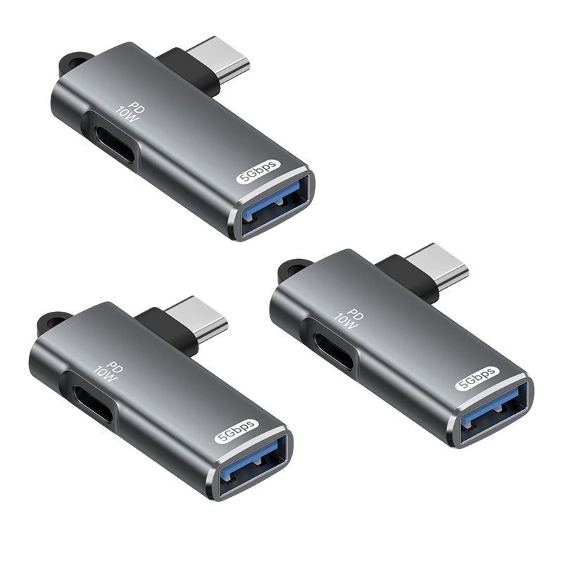 2-in-1 Type-C OTG Adapter with PD Charging Port