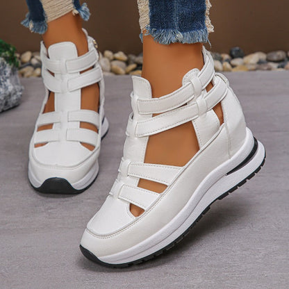 🎁New Arrival 50% OFF💥Women's Fashion Breathable Wedge Sandals with Side Zipper Closure