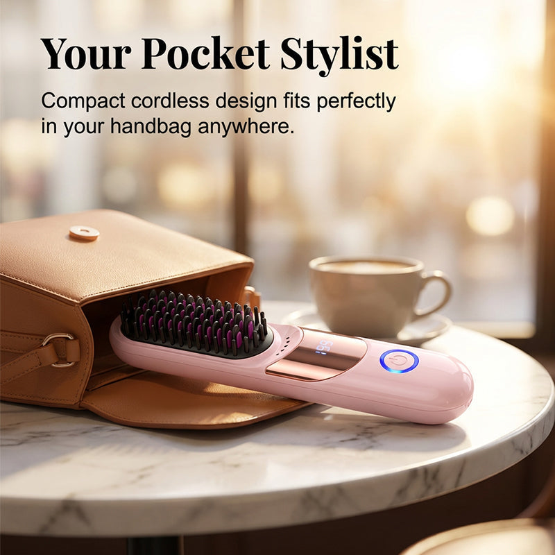 🥳2026 HOT SALE🥳💞50K+ SOLD!👵✨ 50% OFF! 3-Temp Ionic Straightening Comb – Anti-scald design, gentle on hair. Adds shine, reduces frizz. Perfect for safe daily styling. 🌸🛡️