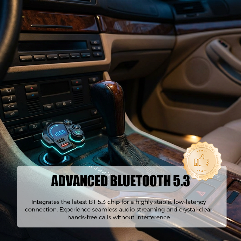 📻 57% OFF NOW! 🚗 Universal Dual-Port Car FM Bluetooth Transmitter – Wireless Music, Hands-Free Calling & Dual USB Charger 🔌