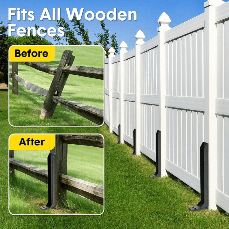 ✨ Fix Wobbly Fence Posts Fast – Heavy-Duty H-Shaped Fence Post Repair Anchor! ✨