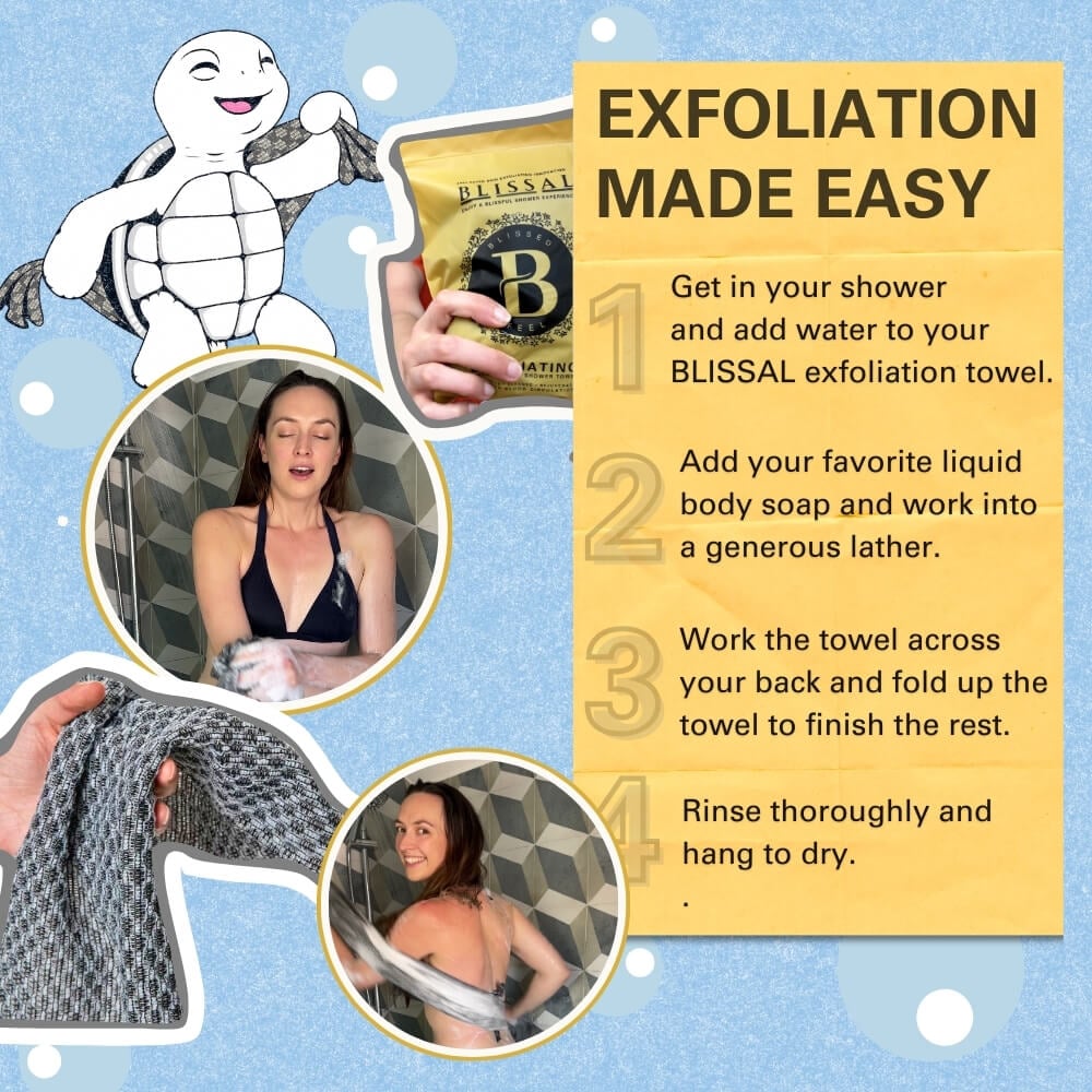🧼Exfoliating Antibacterial Shower Towel🚿-Buy 1 Get 1 Free