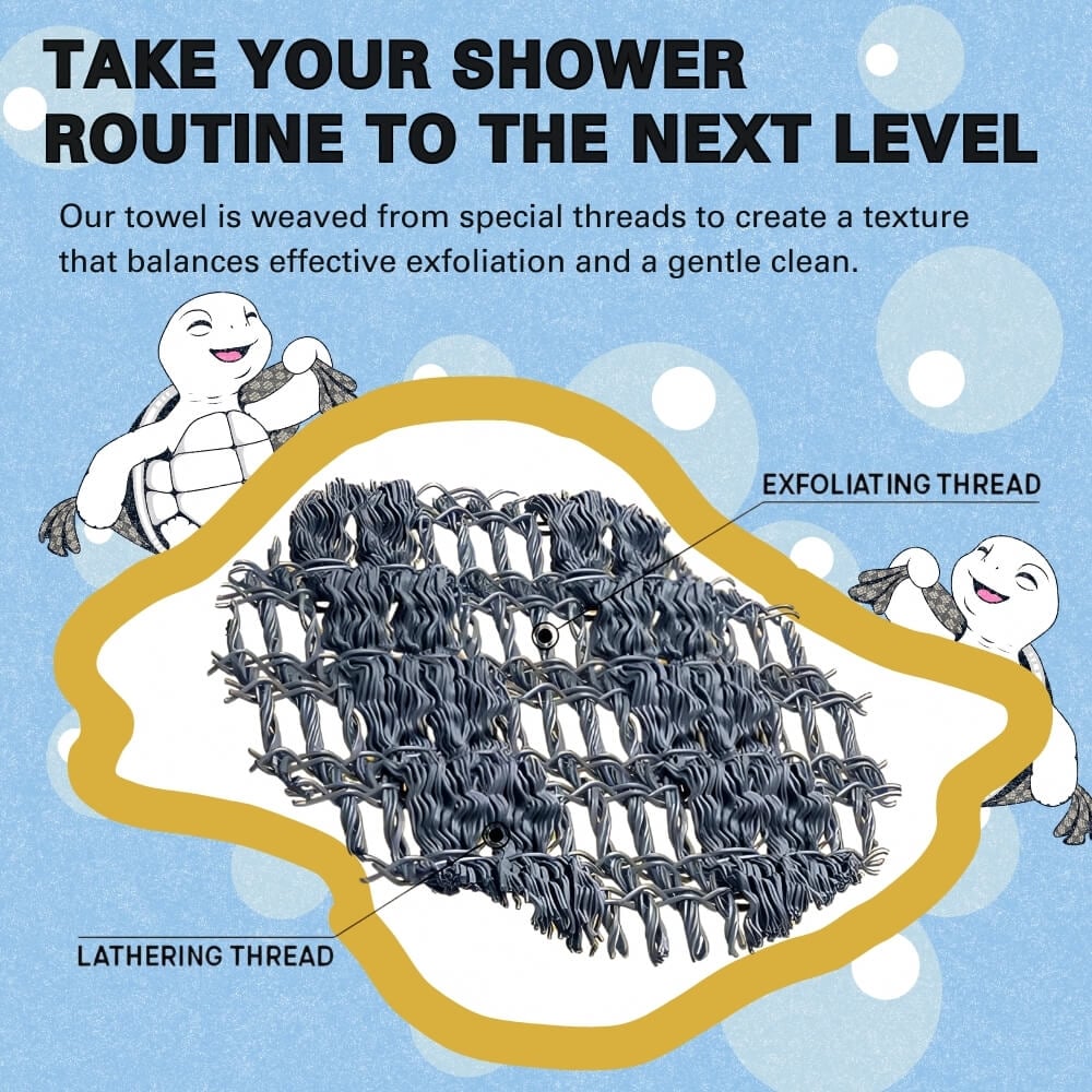 🧼Exfoliating Antibacterial Shower Towel🚿-Buy 1 Get 1 Free