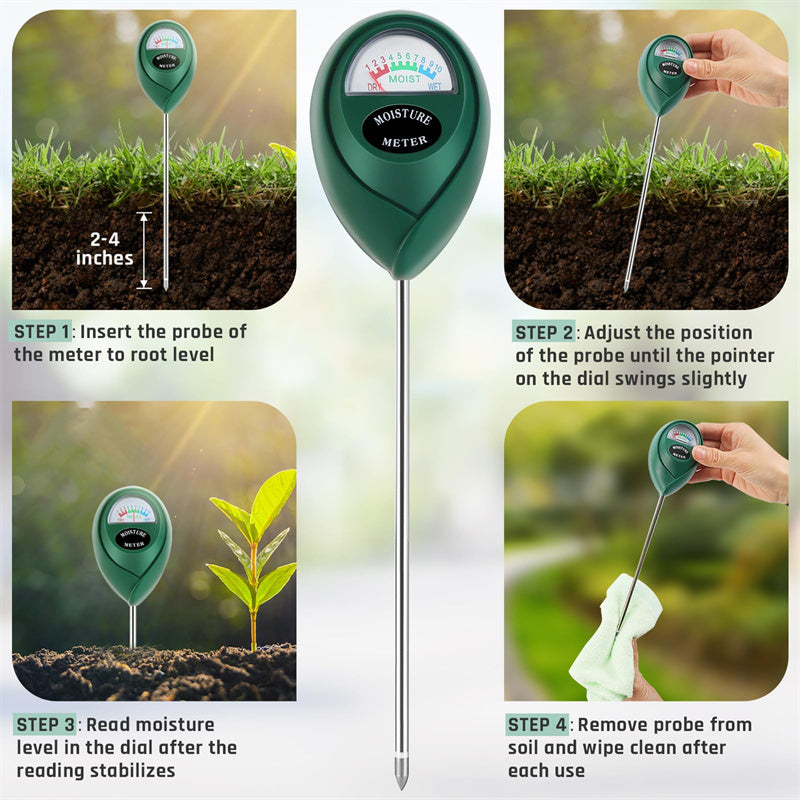 ⏳Limited-time 50% off⏰Professional soil moisture meter for indoor & outdoor plants🌱💦