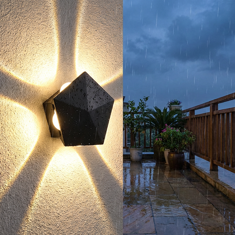 🔥Limited-time offer-Modern LED Wall Sconce with Geometric Light Effect✨