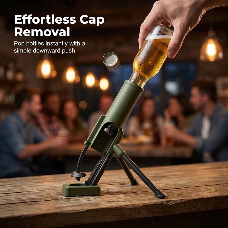 🔥 50% OFF! 🍻 51mm Beer Bottle Mortar – Fun Cap-Launching Desk & Bar Accessory, Perfect for Parties & Gifts 🚀✨