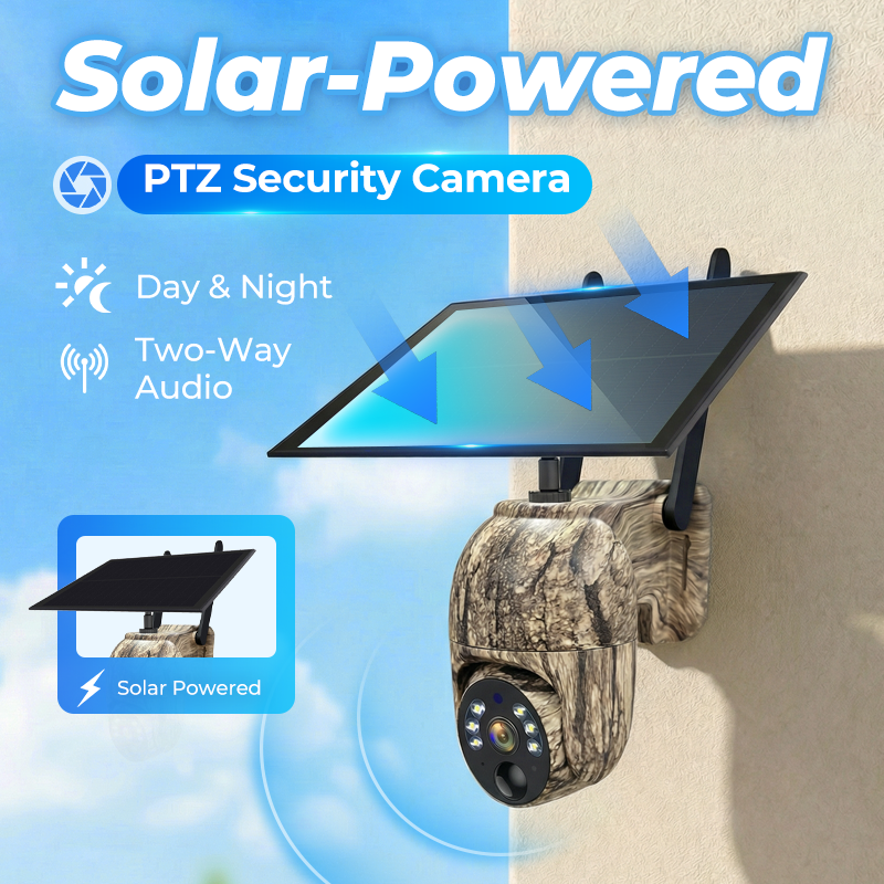 🔥🎥 CB114S 4G LTE Wireless Solar Security Camera – 💎 2K HD real-time preview, 360° panoramic coverage, no Wi-Fi required, remote control via app, waterproof, motion detection, night vision, suitable for outdoor use