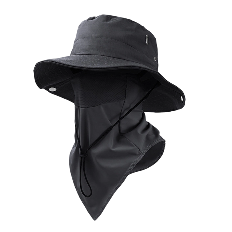 🥳2026 HOT SALE🥳💞50K+ SOLD!🧢🌬️ 50% OFF! Breathable Fisherman Hat with Detachable Mask – 2-in-1 design, ice silk fabric keeps you cool. Wide brim & neck flap for 360° sun protection. Adjustable chin strap, wind-resistant. 🛡️✨