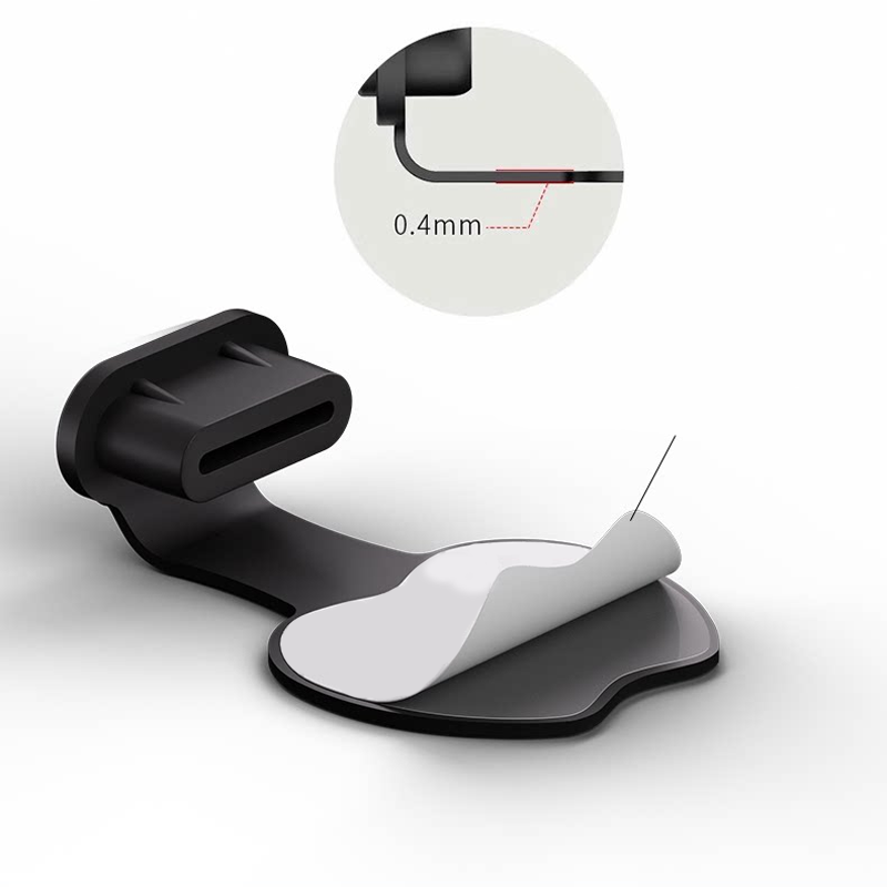 Self-adhesive dust plug to prevent loss of Type-C ports