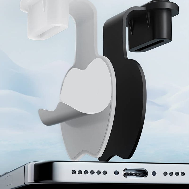 Self-adhesive dust plug to prevent loss of Type-C ports