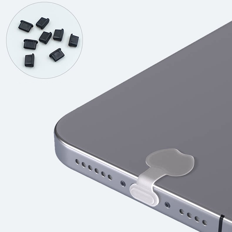 Self-adhesive dust plug to prevent loss of Type-C ports