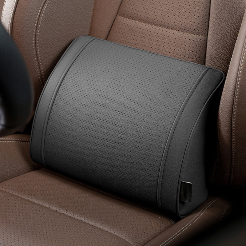 Ergonomic headrest and lumbar support set for car seats