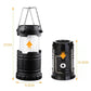 🥳2026 TOP PICK🥳 LED Flame Camping Lantern – 3-in-1 Lantern & Flashlight, Flickering Flame Mode – Retractable, Portable – Solar & USB Rechargeable! 🔦💨