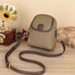 Women's Classic Crossbody Bag with Double-Layer Zipper Closure