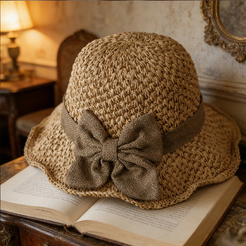 🥳SUMMER HOT SALE🥳💞50K+ SOLD!💥50% OFF! 🔥 Elegant Woven Straw Sun Hat with Bow – Breathable, Foldable & Perfect for Beach & Travel 👒