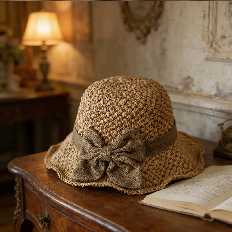 🥳SUMMER HOT SALE🥳💞50K+ SOLD!💥50% OFF! 🔥 Elegant Woven Straw Sun Hat with Bow – Breathable, Foldable & Perfect for Beach & Travel 👒