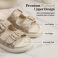 Women's Double Buckle Platform Slide Sandals