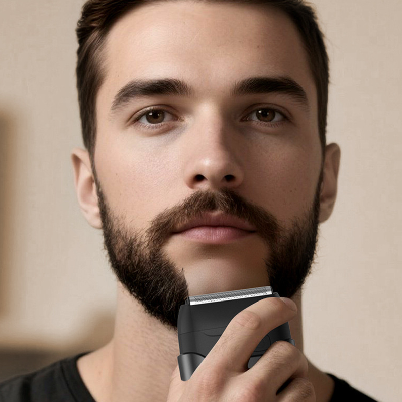 Portable Triple-Blade Foil Electric Shaver for Men