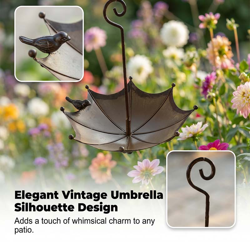 🚀 Limited-time offer – Umbrella-shaped hanging feeder and waterer for birds