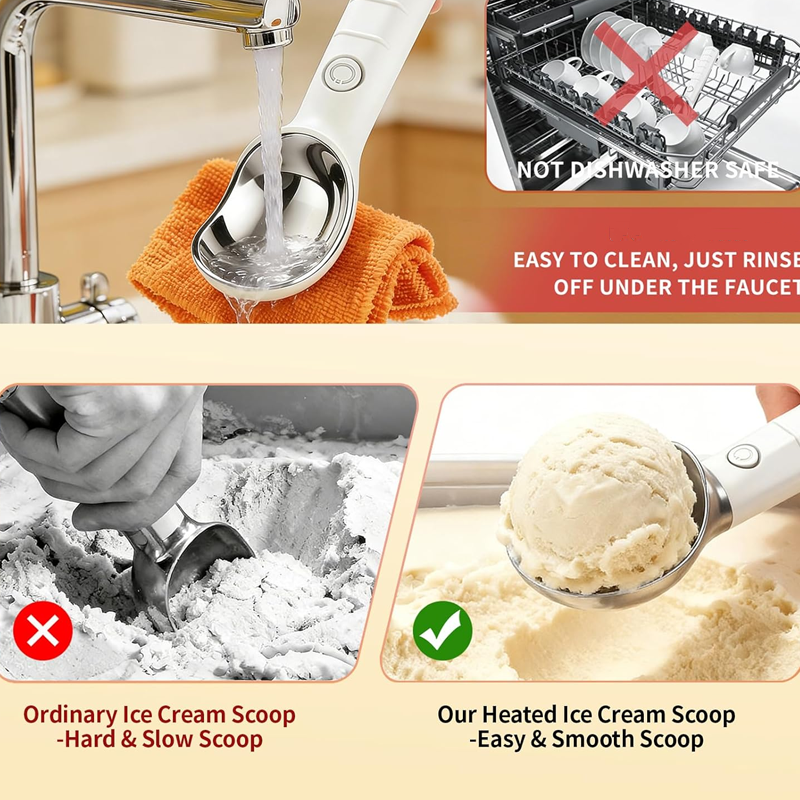 🔥 Hot sale 50% OFF🔥Electric Self-Melting Ice Cream Spoon