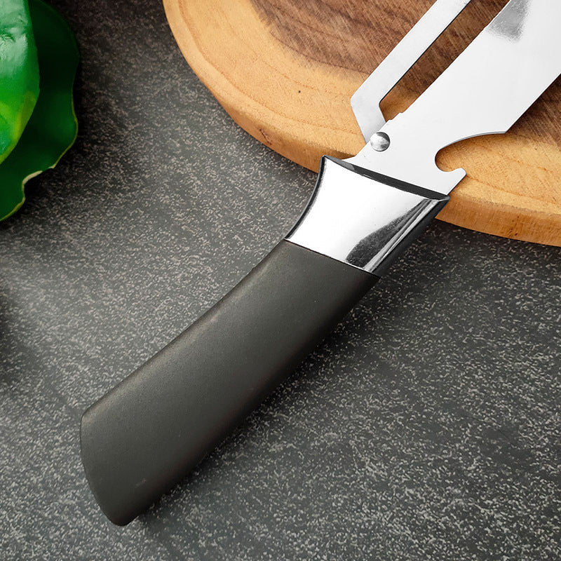 🥒 LIMITED TIME 49% OFF! ⚡ Thickened Stainless Steel Multi-Peeler – Heavy-Duty, Wide Blade, Bottle Opener 🍺
