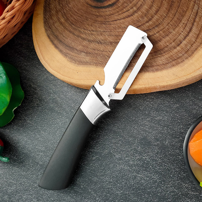 🥒 LIMITED TIME 49% OFF! ⚡ Thickened Stainless Steel Multi-Peeler – Heavy-Duty, Wide Blade, Bottle Opener 🍺