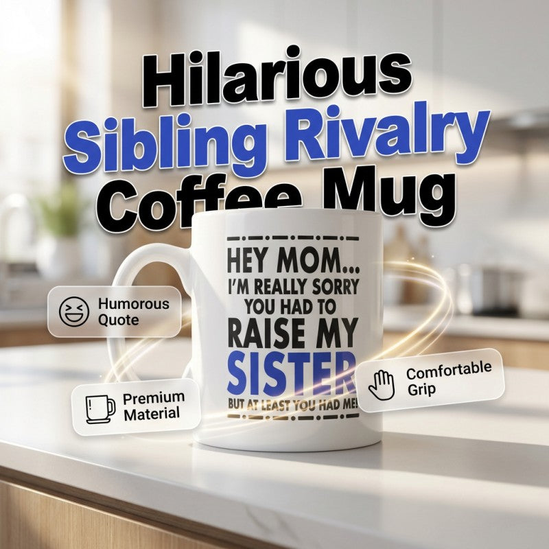 Novelty Ceramic Mug - Funny Gift for Mother