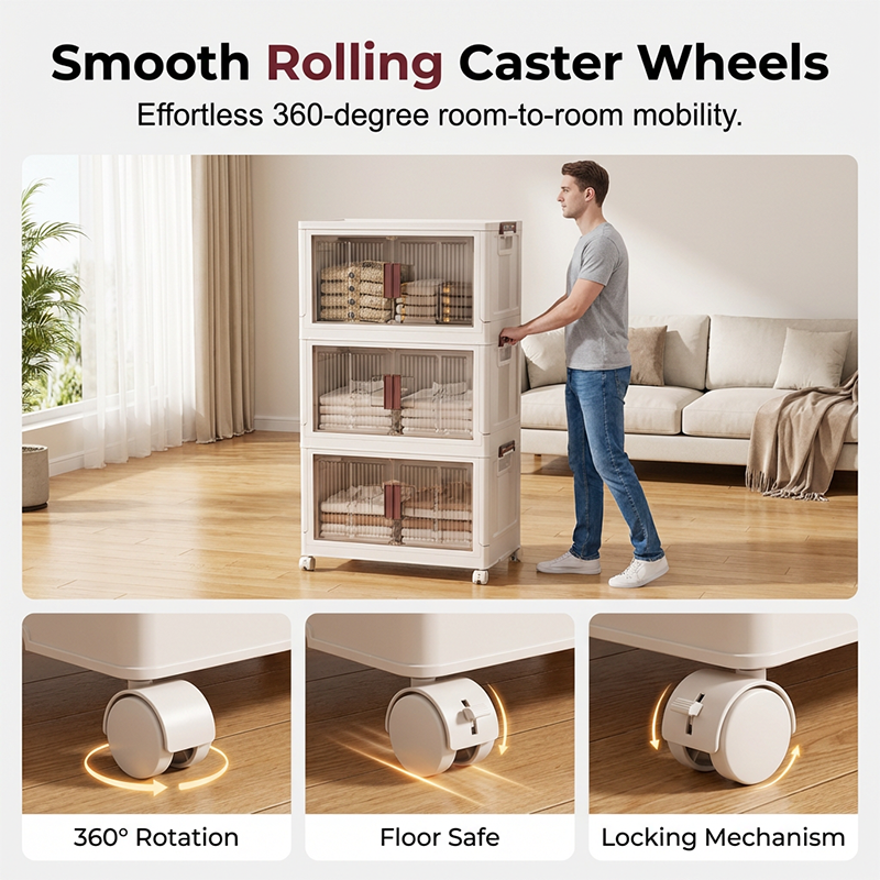 ⏰🔥LIMITED TIME 50% OFF! 🧺 Large Collapsible Storage Bin with Lid – Foldable, Durable & Perfect for Clothes, Toys & Blankets 🏠✨