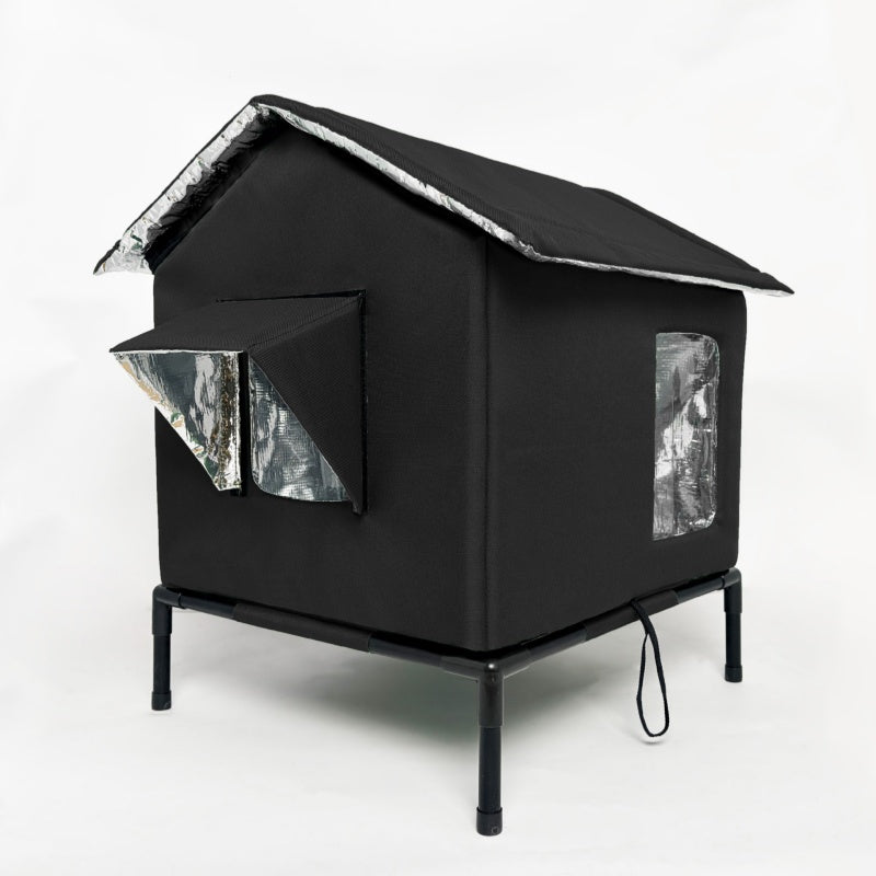 🏠 LIMITED-TIME 49% OFF! 🐈 All-Weather Elevated Outdoor Cat House – Waterproof, Insulated, Foldable 🌧️