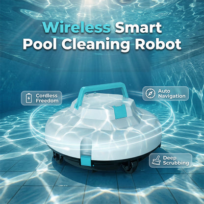 🤖Summer Limited-Time Offer☀️60% OFF!🌊Pool Cleaning Robot | Cordless · Powerful Suction · Smart Navigation · One-Touch Start · Easy-to-Remove Filter Basket🏖️