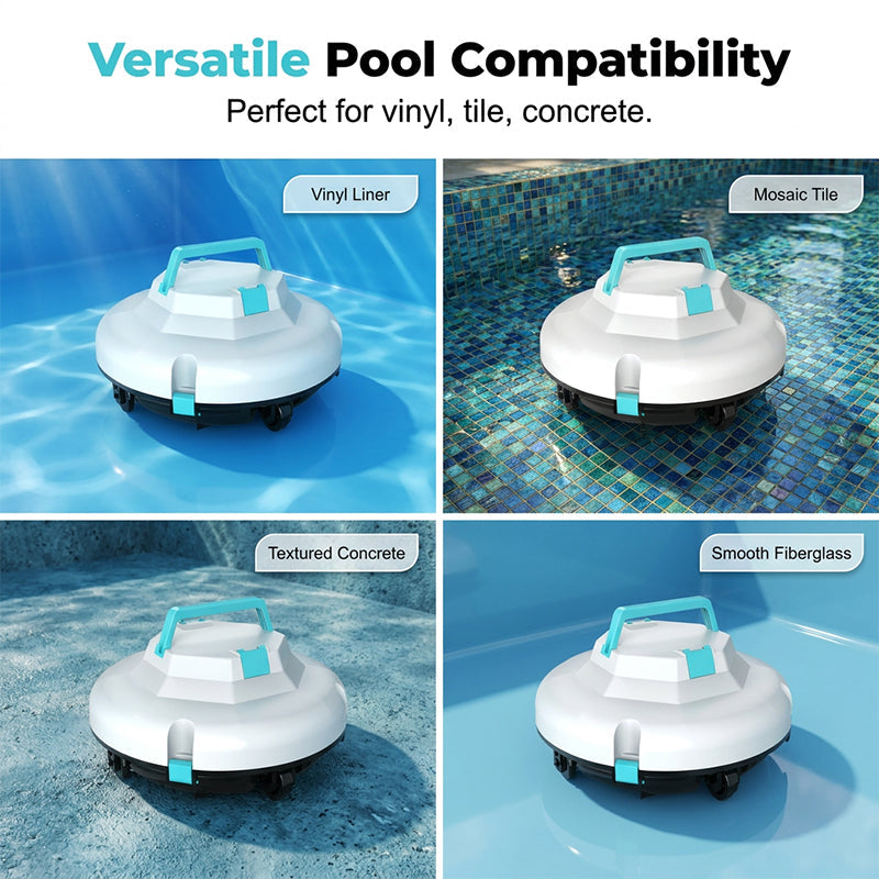 🤖Summer Limited-Time Offer☀️60% OFF!🌊Pool Cleaning Robot | Cordless · Powerful Suction · Smart Navigation · One-Touch Start · Easy-to-Remove Filter Basket🏖️