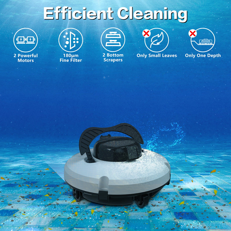 🤖 Hot Sale ＆ 50％ Off 🔥 Cordless Pool Cleaning Robot – Smart navigation, powerful suction & one‑touch start. Easy‑empty filter basket. Your sparkling pool awaits! ✨🏊