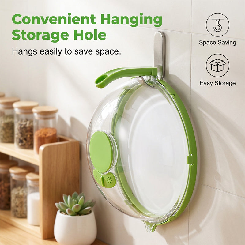 Splatter Cover with Water Reservoir – Easy Cleaning
