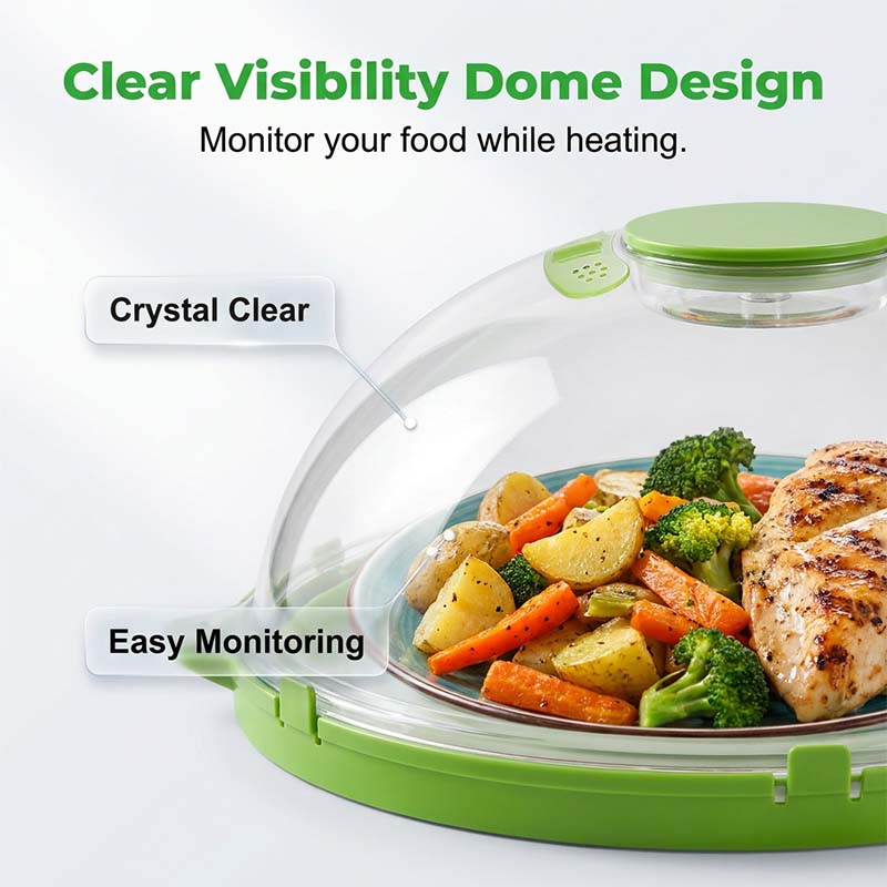 Splatter Cover with Water Reservoir – Easy Cleaning