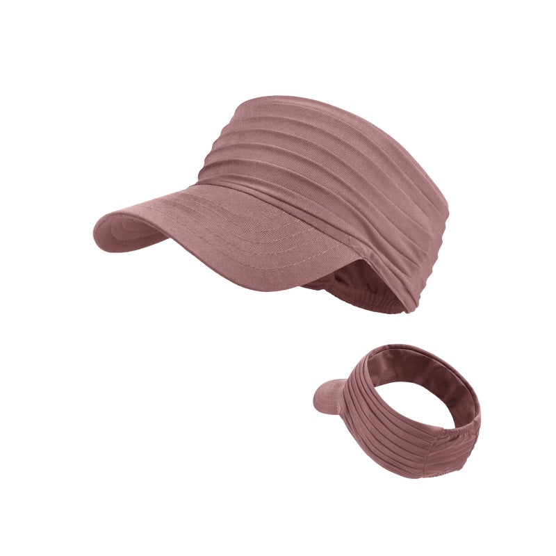 Unisex Pleated Sun Visor Hat for Sports & Outdoors