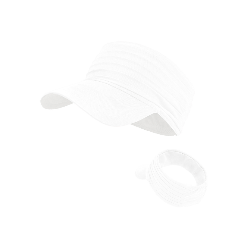 Unisex Pleated Sun Visor Hat for Sports & Outdoors