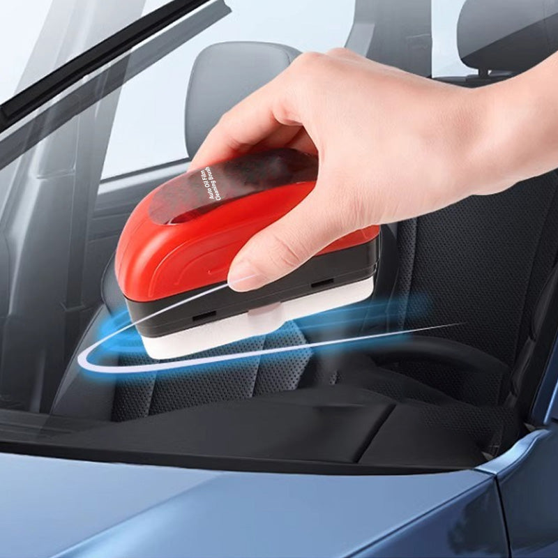 🧽 Car Windshield Oil Film Remover – Cleaning Brush & 100ml Refill Set