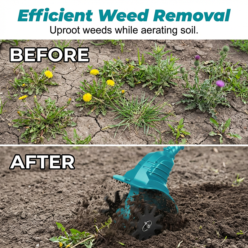 Cordless Electric Garden Tiller & Cultivator