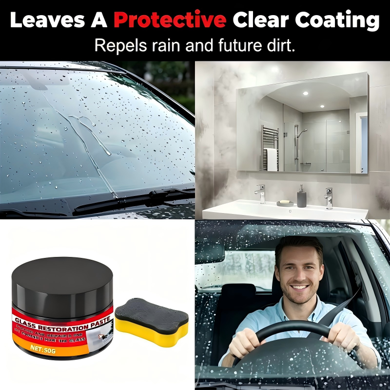 Car Glass Scratch Repair Paste with Sponge