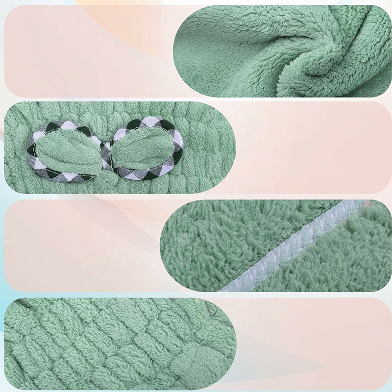 🔥 50% OFF · Coral Fleece Hair Turban ✨