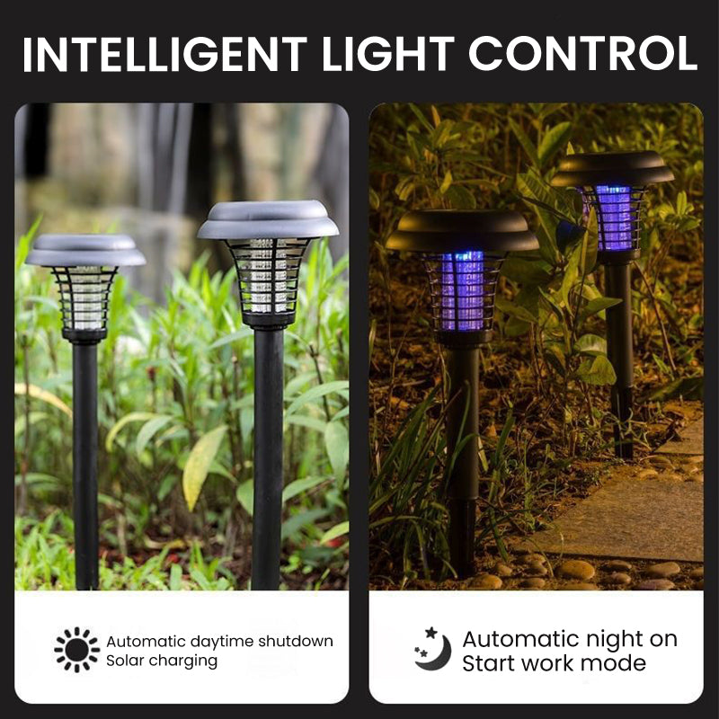 🥳2026 HOT SALE🥳💞50K+ SOLD!⏰🦟 50% OFF! Solar Mosquito Zapper Lamp Stake – Auto on/off, dual power, waterproof. Keeps garden pest‑free. 🌙🛡️