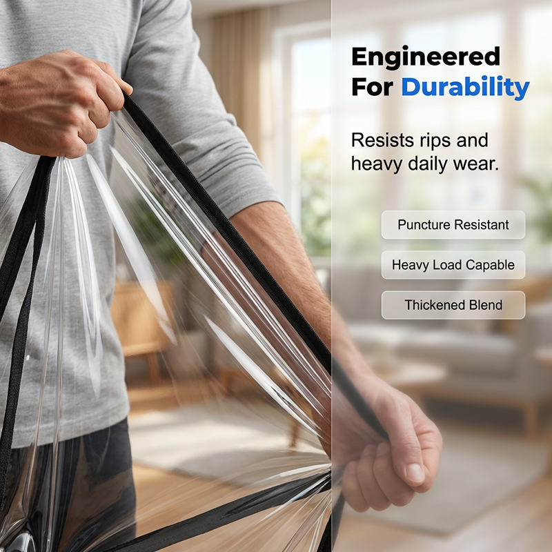 Large Moving Bags with Strong Zippers & Carrying Handles