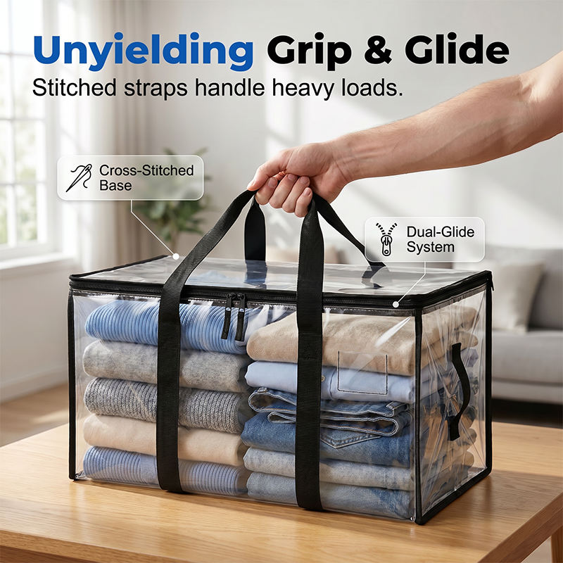Large Moving Bags with Strong Zippers & Carrying Handles