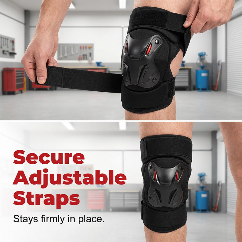 🛡️ LIMITED-TIME 50% OFF! ✨ Motorcycle Knee & Elbow Guard Set – Hard Shell, Articulated, Adjustable 🏍️