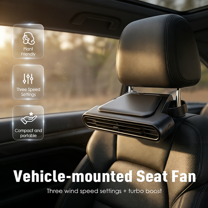 🔥LAST DAY SALE 50% OFF🏆Car Seat Fan 🌬️ – 3-Speed Rechargeable Clip-On Fan with 3000mAh Battery 🔋 | USB-C Charging ⚡ for Cars 🚗, Golf Buggies 🛺 & Campervans 🏕️