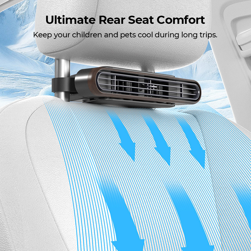 🔥LAST DAY SALE 50% OFF🏆Car Seat Fan 🌬️ – 3-Speed Rechargeable Clip-On Fan with 3000mAh Battery 🔋 | USB-C Charging ⚡ for Cars 🚗, Golf Buggies 🛺 & Campervans 🏕️